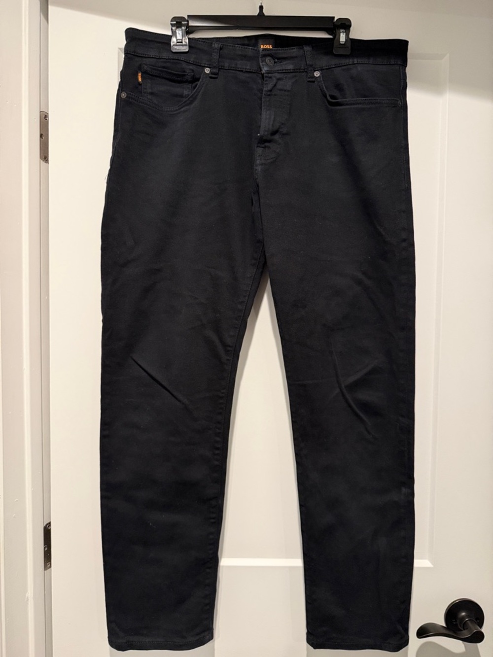 Boss Men's Slim Straight Jeans in Black